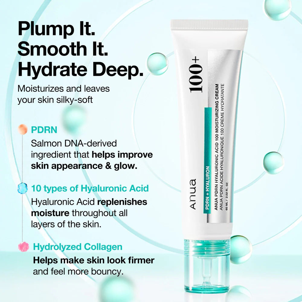 ANUA PDRN Hyaluronic Acid Deep Hydrate Radiant Skin Cream