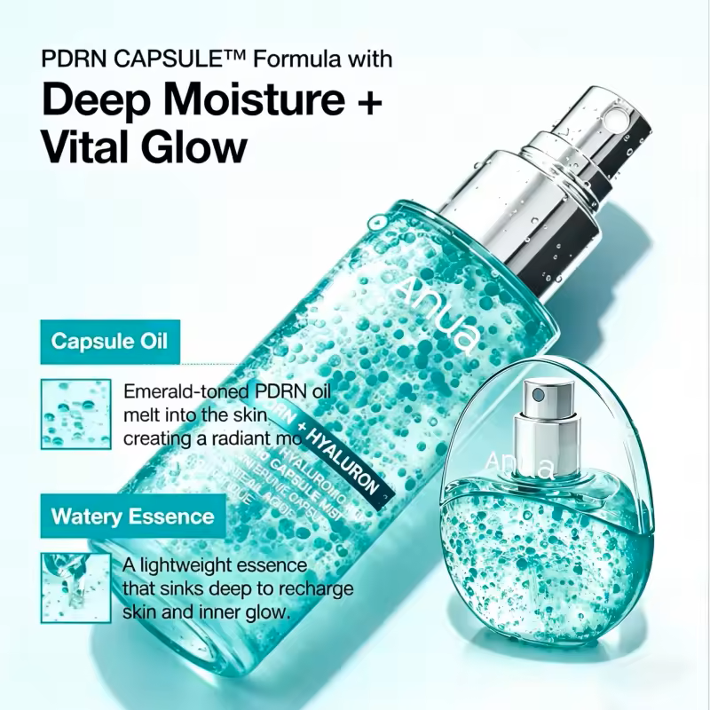 Anua PDRN Hyaluronic Acid Glass Skin Capsule Mist (100ml)