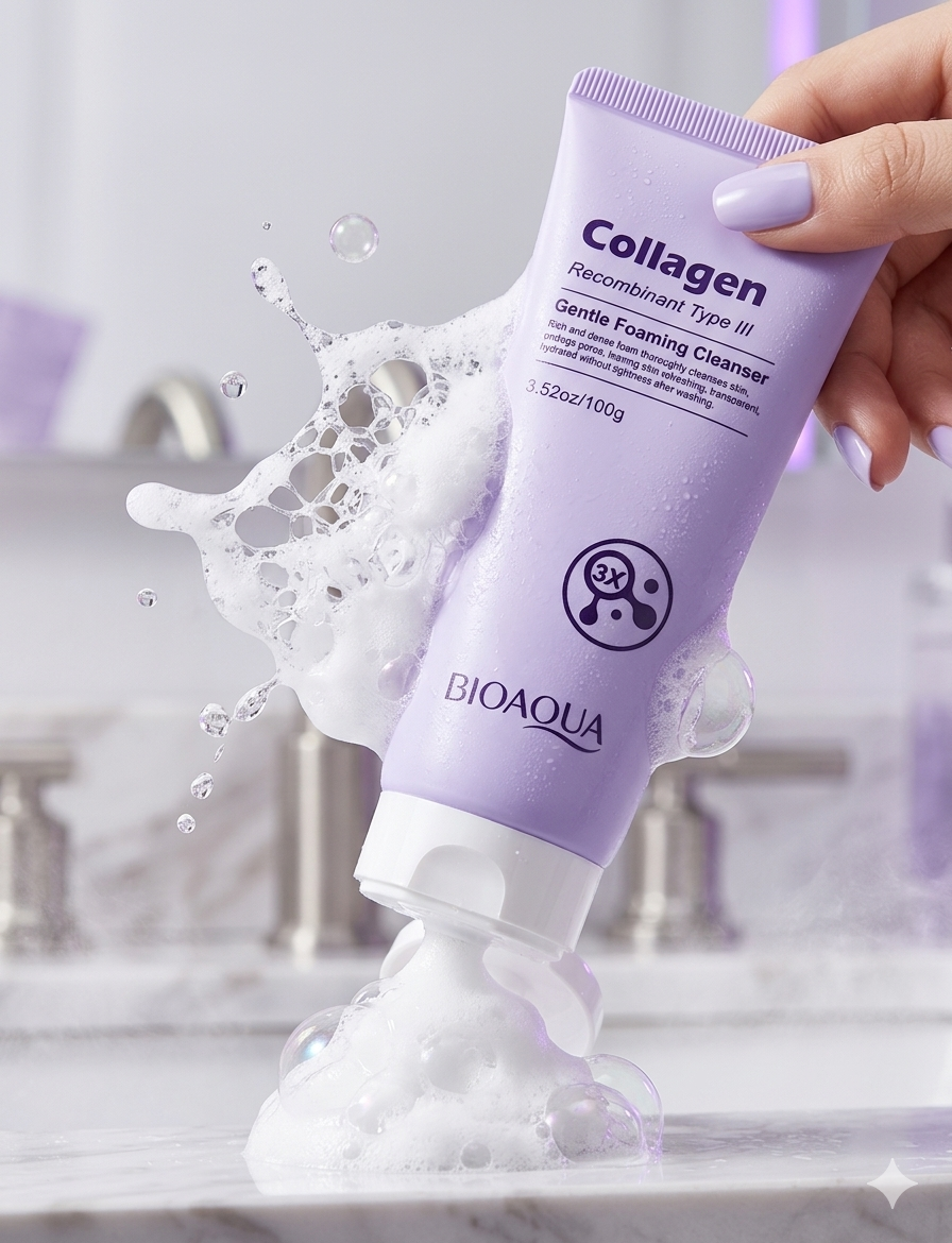 BIOAQUA Recombinant Type III Collagen Gentle Foam Cleanser