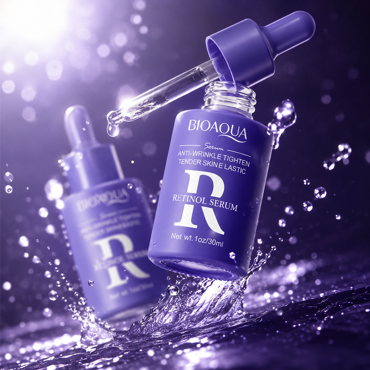 BIOAQUA Revitalizing Serum Bundle - Retinol, Vitamin C, Hyaluronic Acid (30ml )