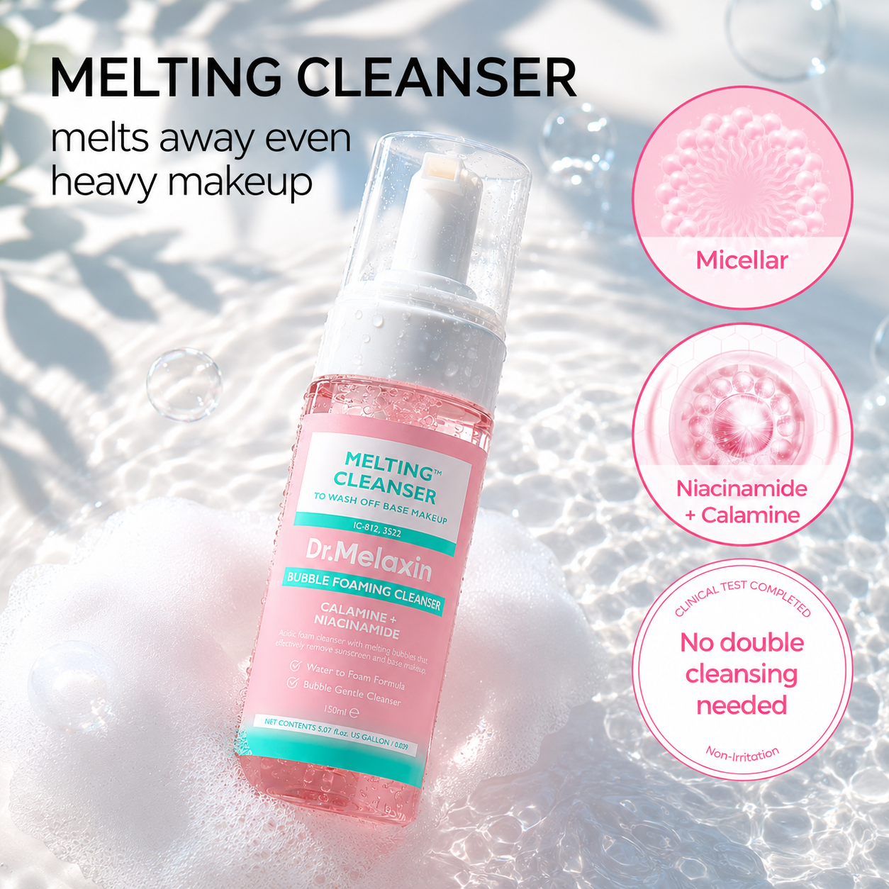 Dr. Melaxin Bubble Foaming Melting Cleanser