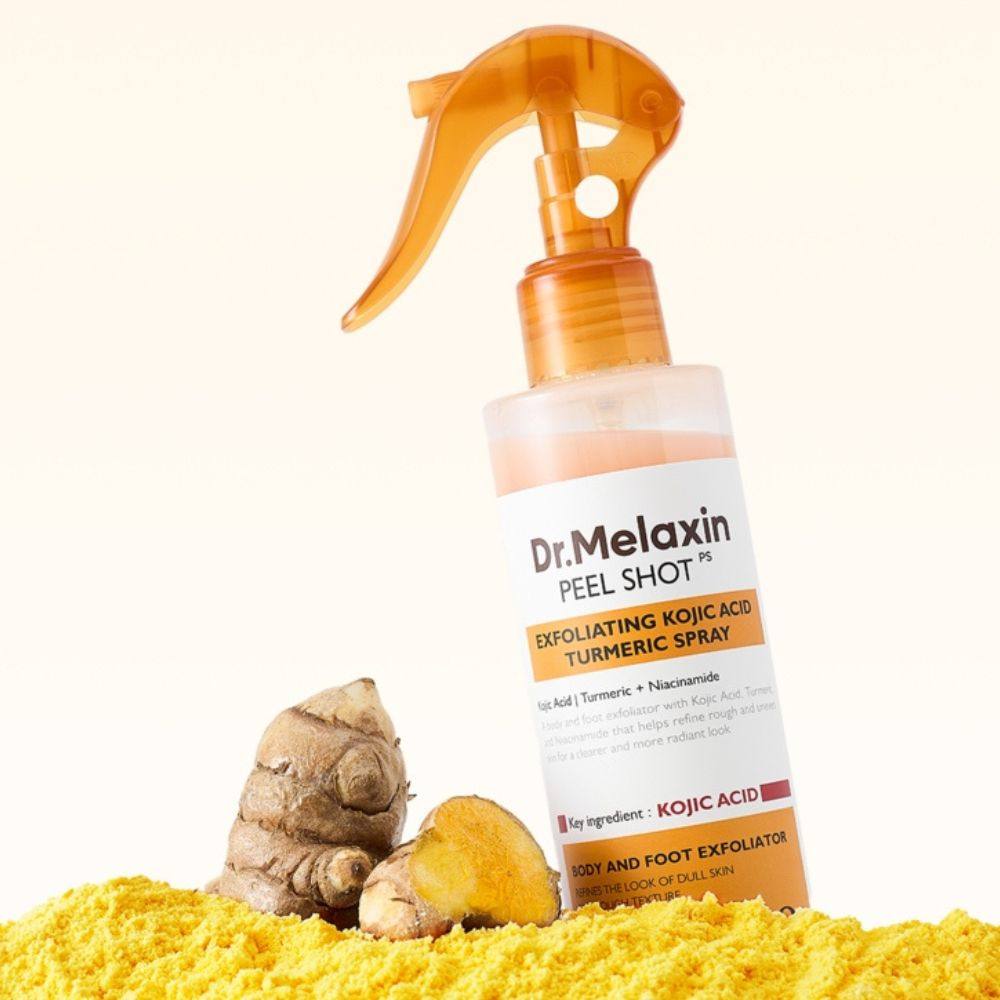Dr. Melaxin Body Keratin Care Kojic Acid Turmeric Exfoliating Spray