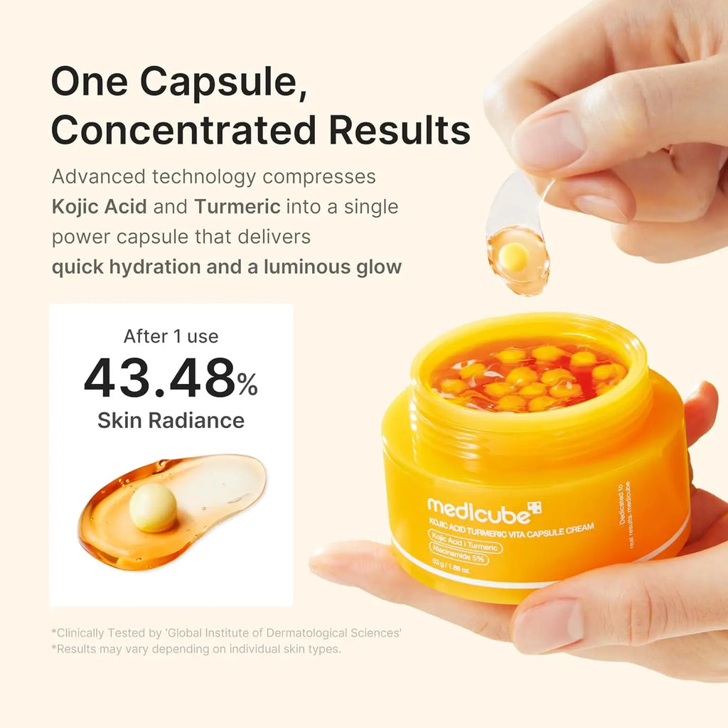 MEDICUBE Kojic Acid Turmeric Skin Brightening Capsule Cream