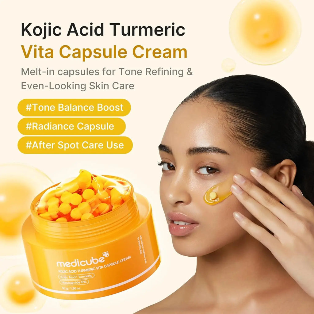 MEDICUBE Kojic Acid Turmeric Skin Brightening Capsule Cream