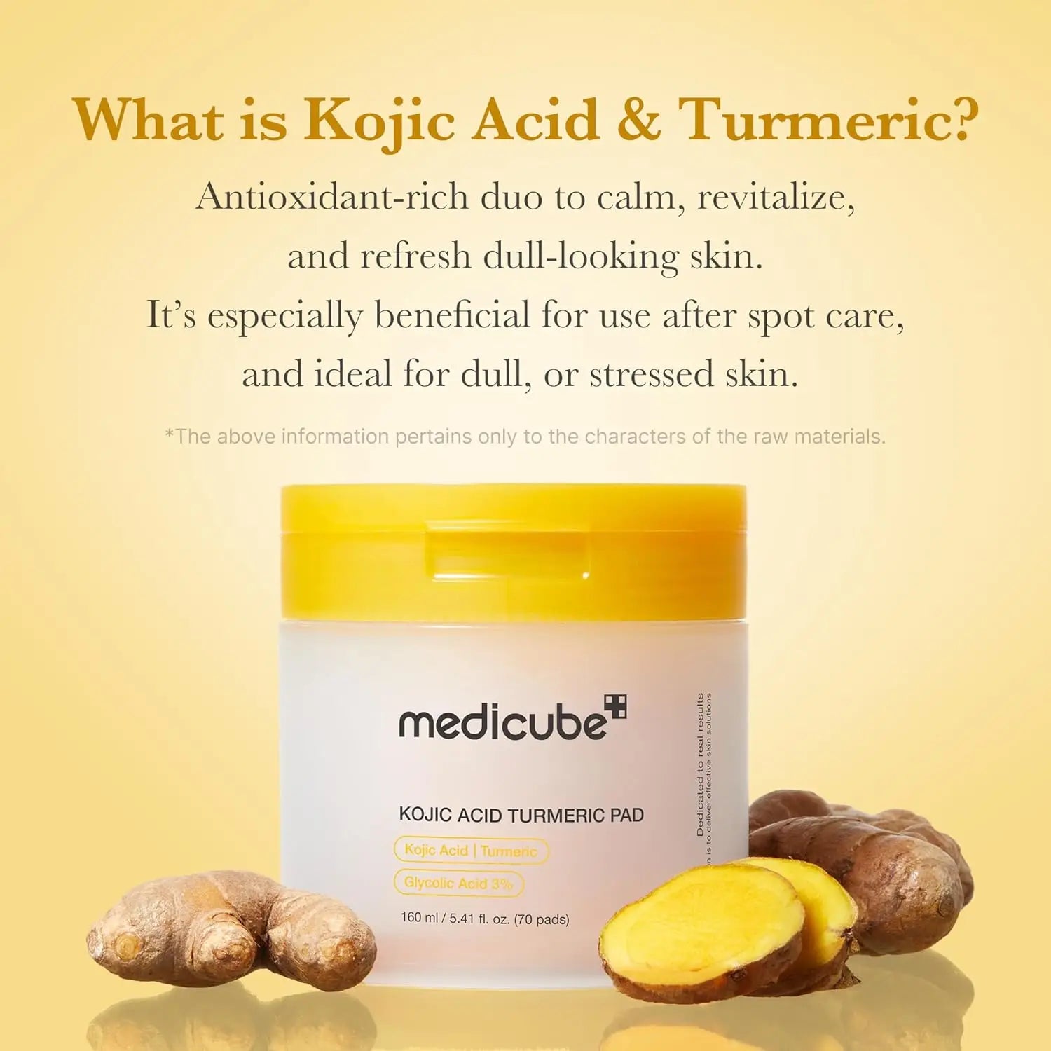 MEDICUBE Kojic Acid Turmeric Clarifying Toner Pads