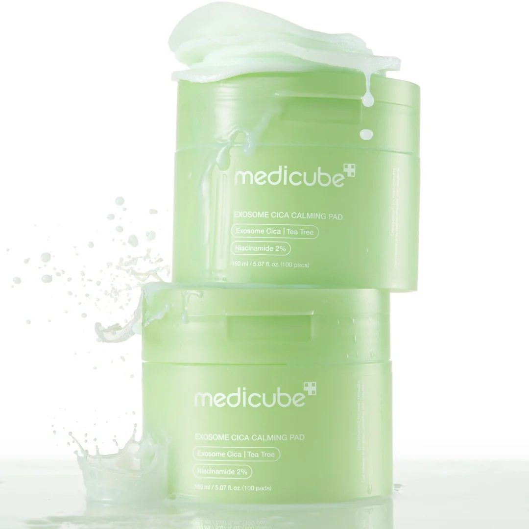 MEDICUBE Exosome CICA Tea Tree Calming Toner Pads