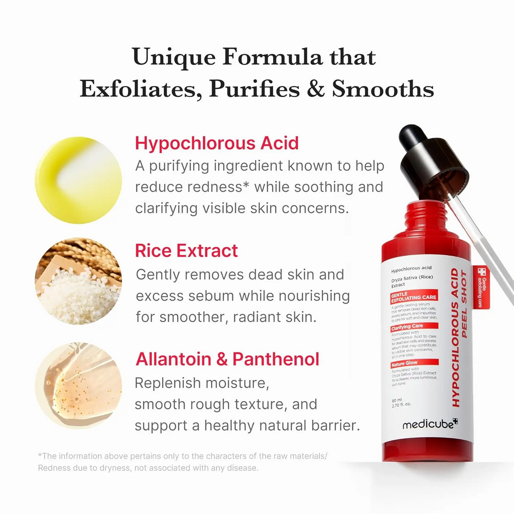 MEDICUBE Hypochlorous Acid Facial Peel Shot Serum