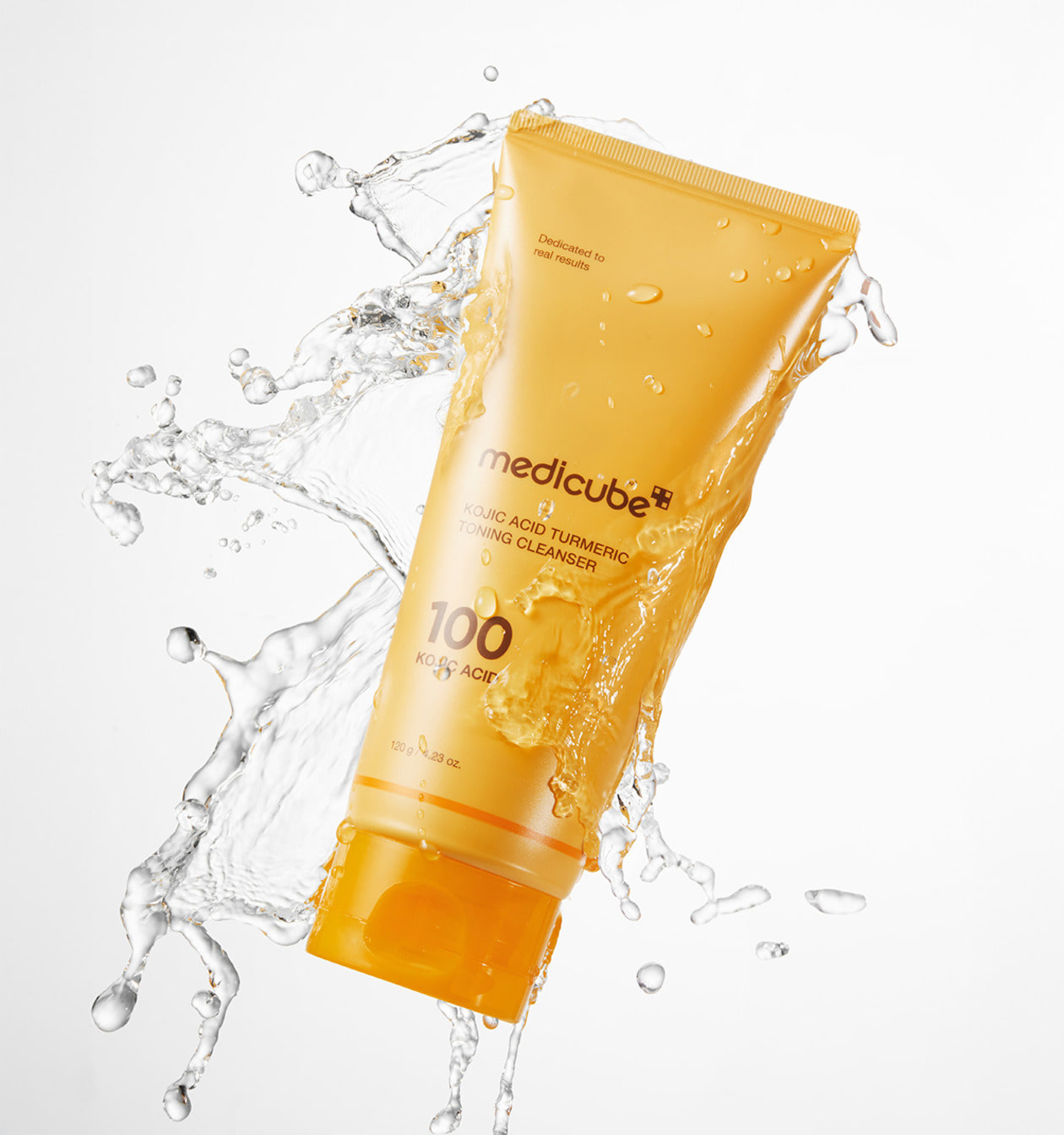 MEDICUBE Kojic Acid Turmeric Cleansing Foam (with Free Pore Brush)