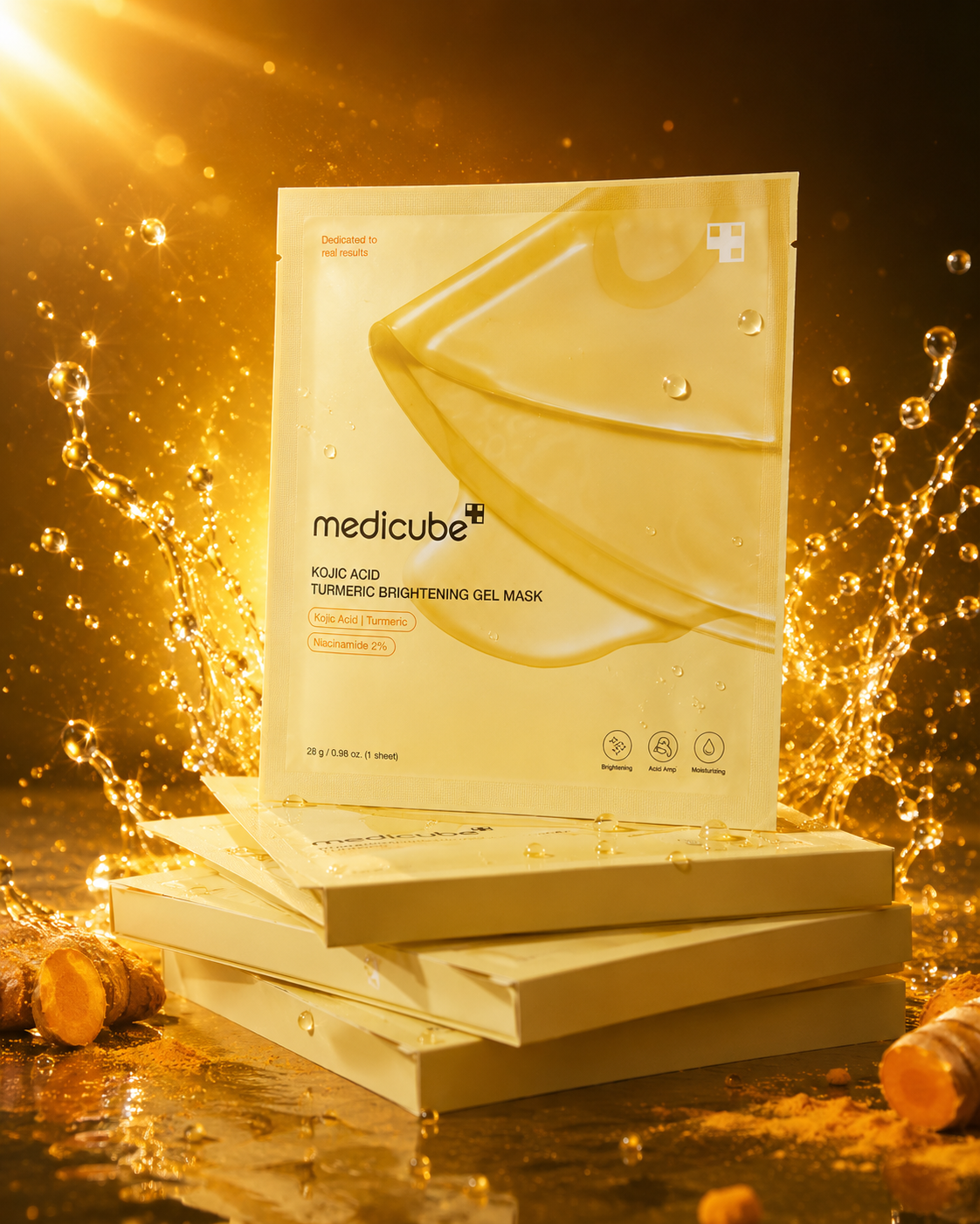 MEDICUBE Kojic Acid Turmeric Brightening Gel Mask