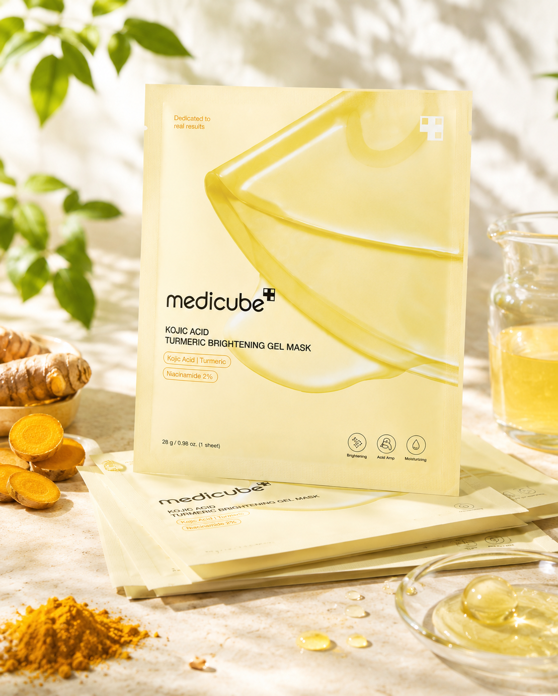 MEDICUBE Kojic Acid Turmeric Brightening Gel Mask