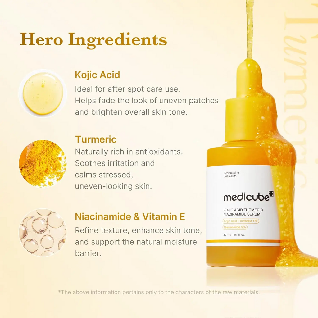 MEDICUBE Kojic Acid Turmeric Radiant Glow Repair Serum