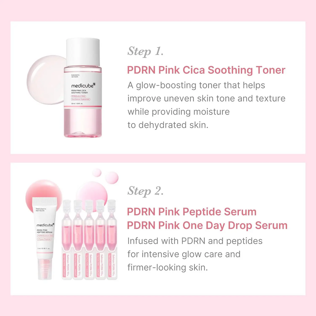 MEDICUBE PDRN Pink Glass Glow Travel Kit