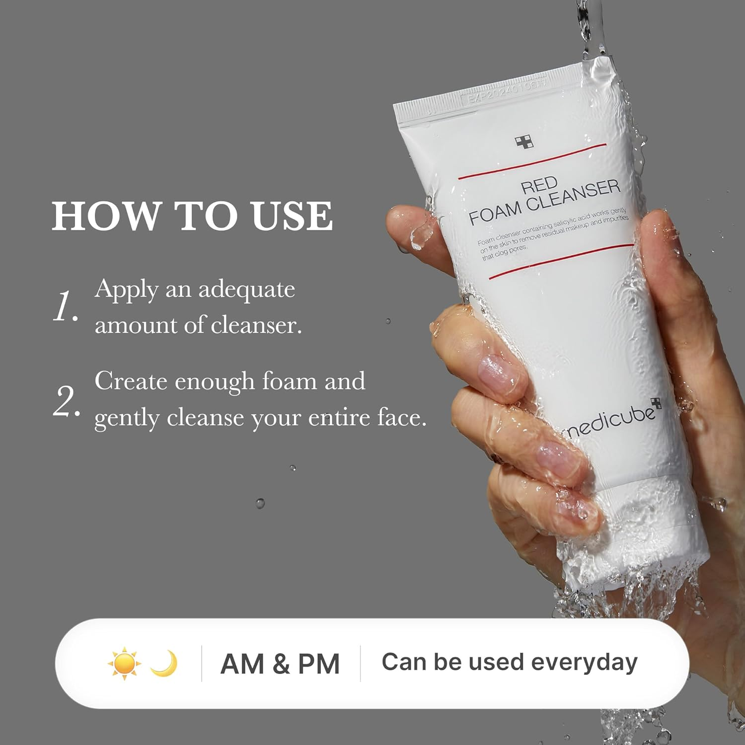 MEDICUBE Red Daily Gentle Foam Cleanser