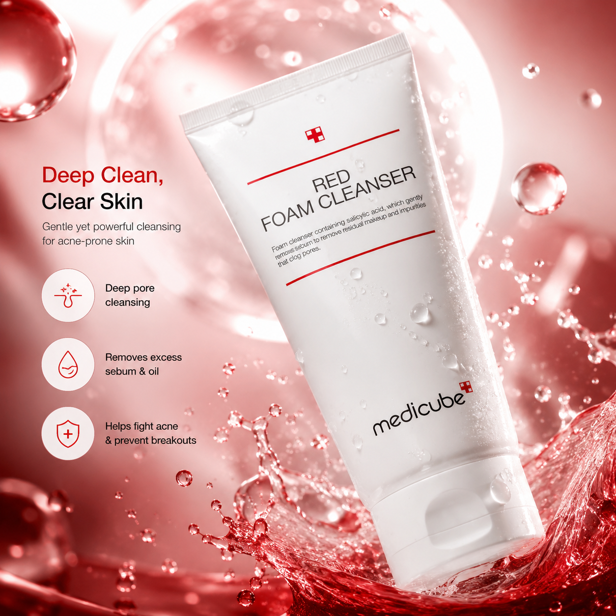 MEDICUBE Red Daily Gentle Foam Cleanser