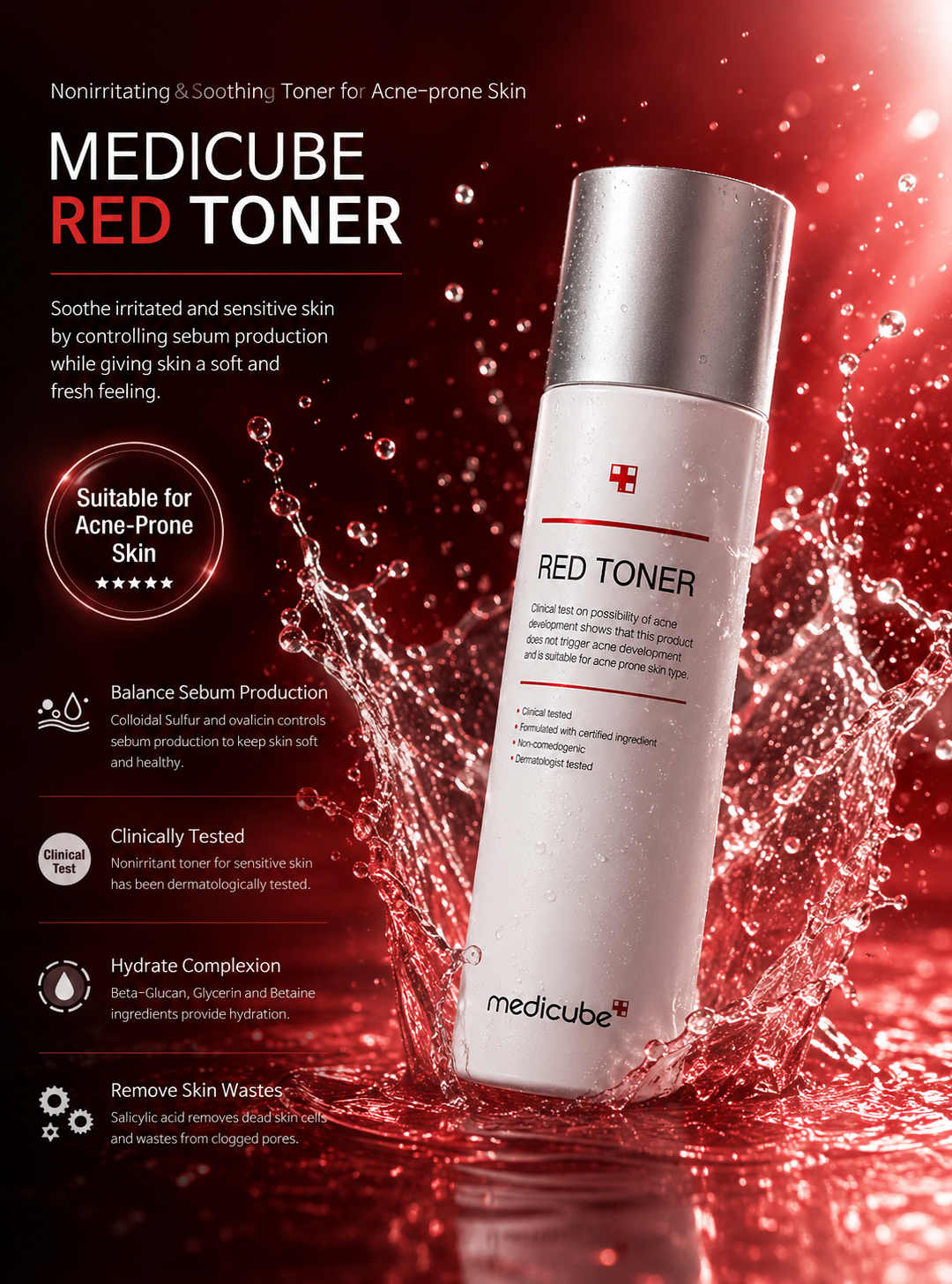 MEDICUBE Red Calm & Clear Toner
