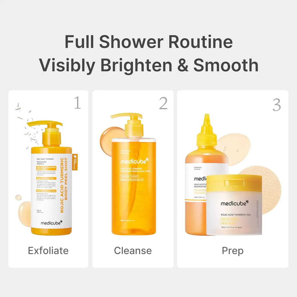 MEDICUBE Kojic Acid Turmeric Gentle Brightening Shower Gel