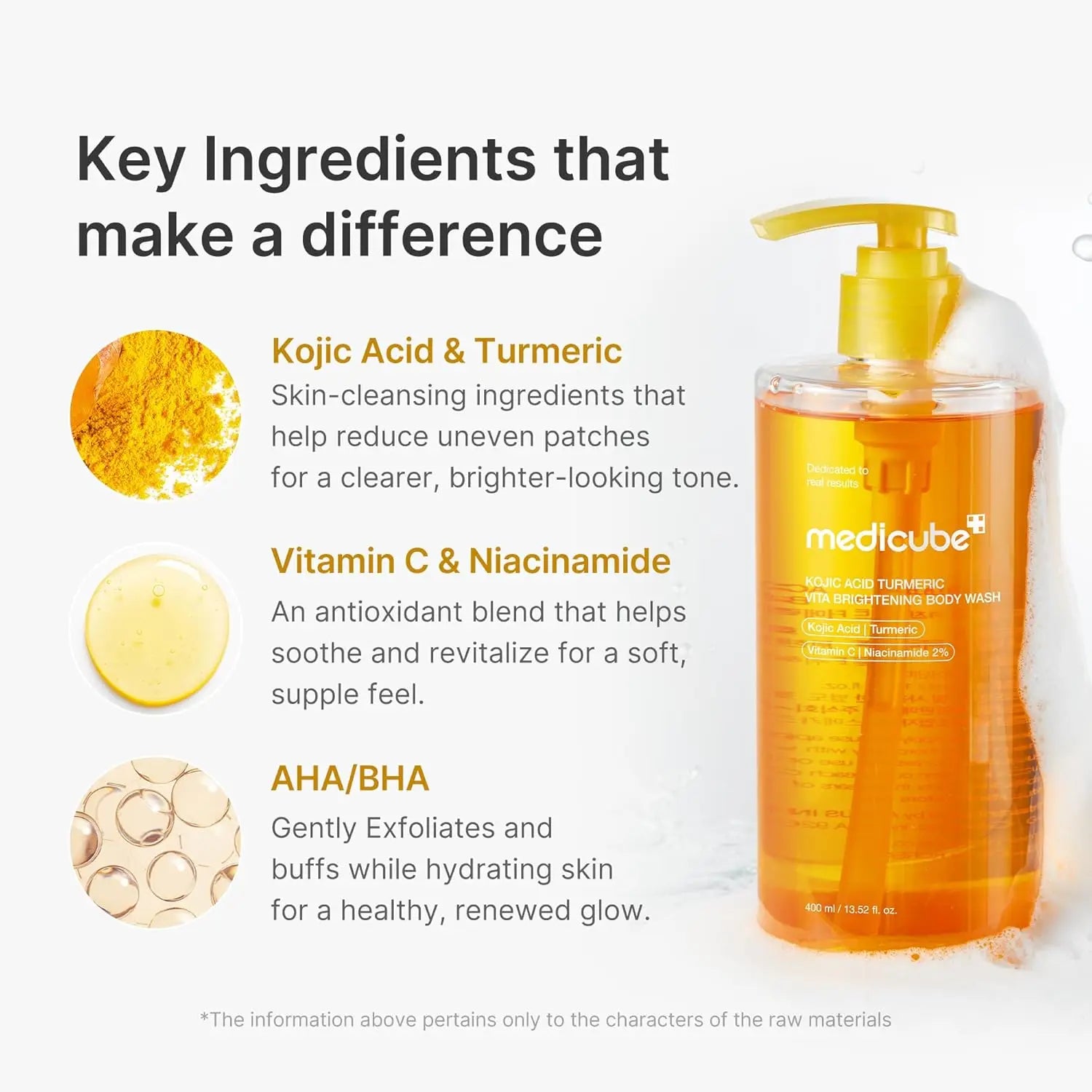 MEDICUBE Kojic Acid Turmeric Gentle Brightening Shower Gel
