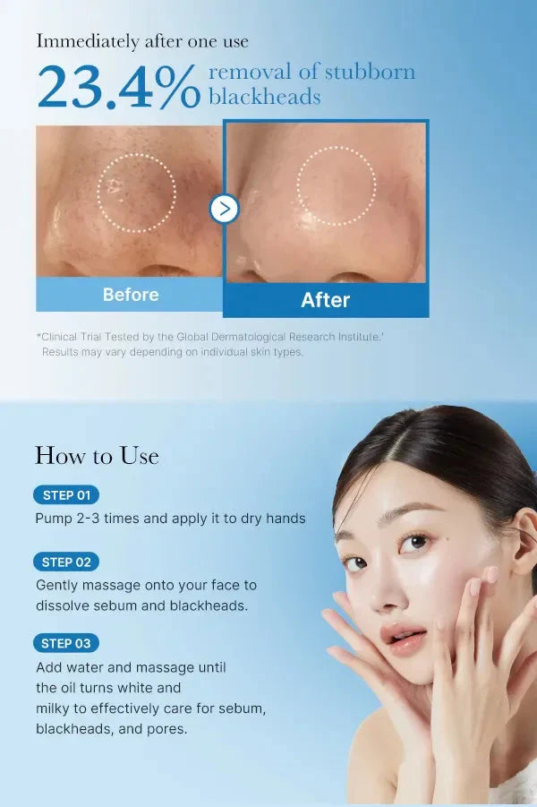 MEDICUBE Zero Pore Blackhead Cleansing Oil