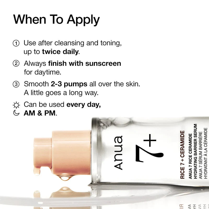 ANUA Rice Ceramide Moisture Barrier Serum