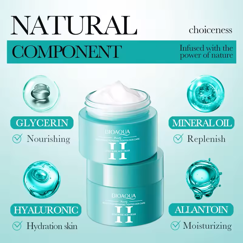 BIOAQUA Hyaluronic Acid Skin Glow Duo (Face & Eye Cream)
