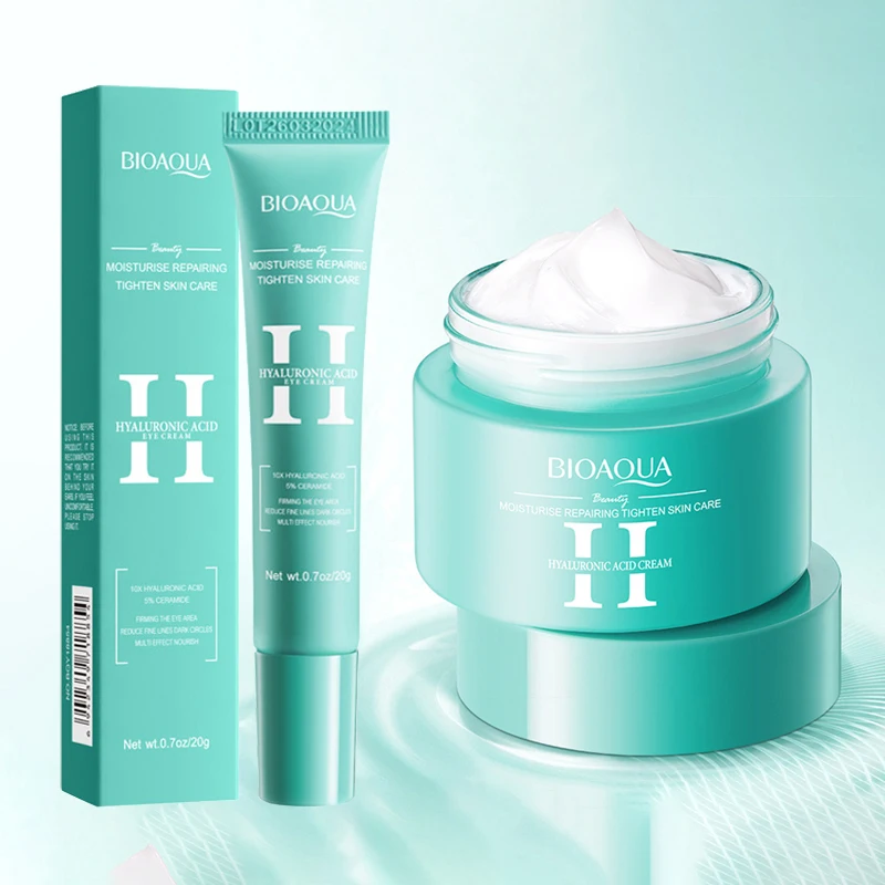BIOAQUA Hyaluronic Acid Skin Glow Duo (Face & Eye Cream)