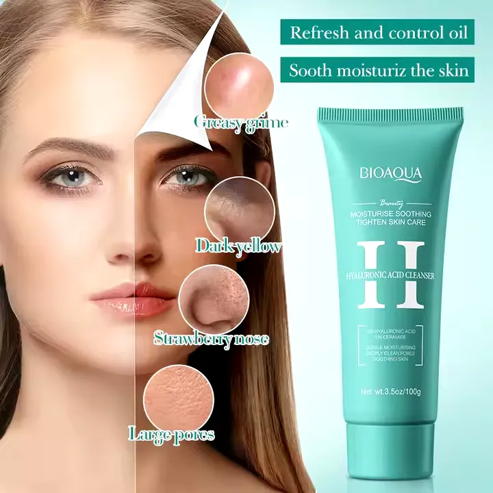 BIOAQUA Hyaluronic Acid Hydra Glow Foam Cleanser