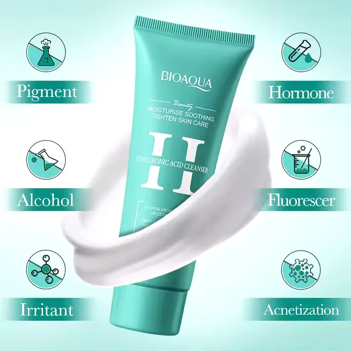 BIOAQUA Hyaluronic Acid Hydra Glow Foam Cleanser