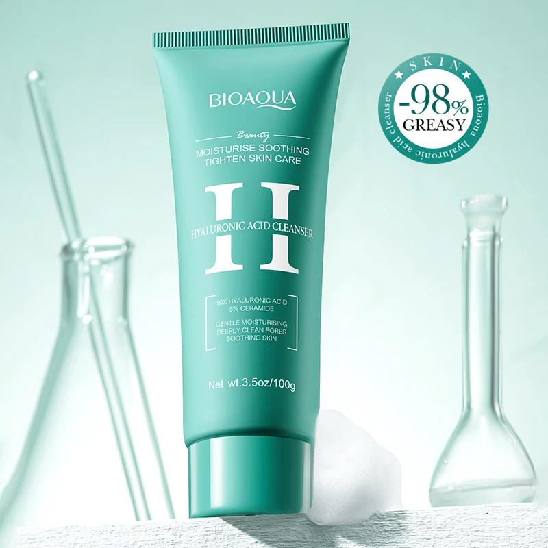 BIOAQUA Hyaluronic Acid Hydra Glow Foam Cleanser