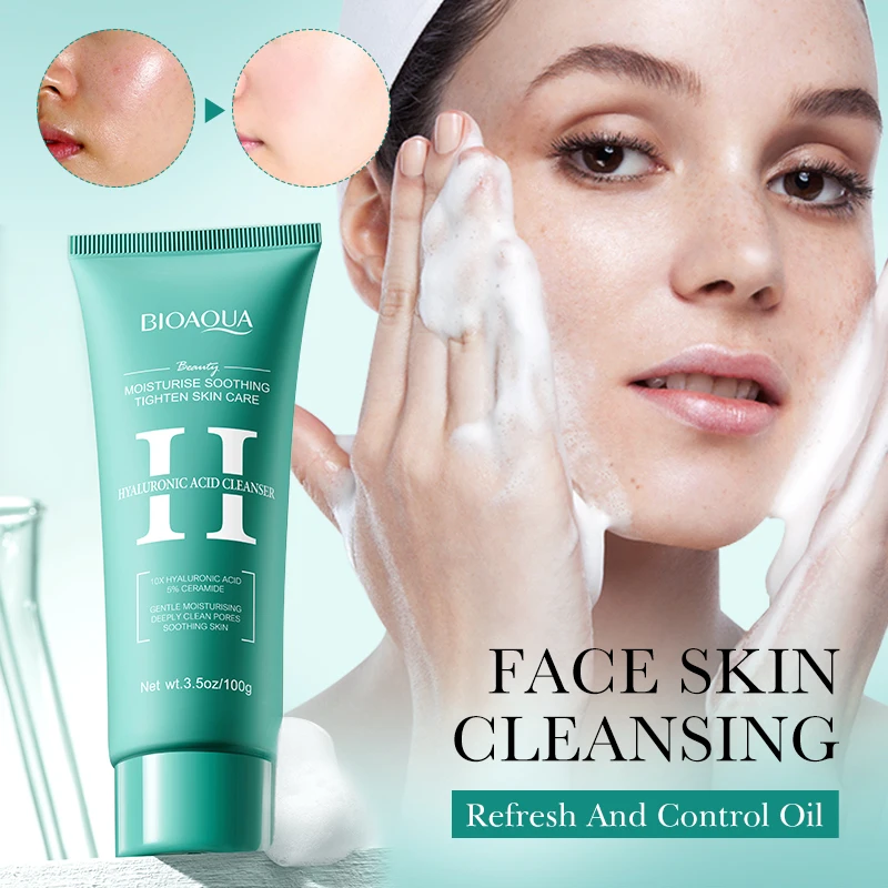 BIOAQUA Hyaluronic Acid Hydra Glow Foam Cleanser