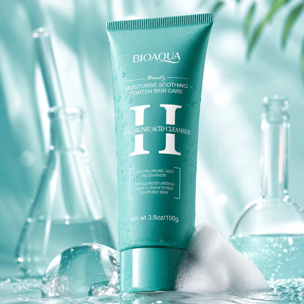 BIOAQUA Hyaluronic Acid Hydra Glow Foam Cleanser
