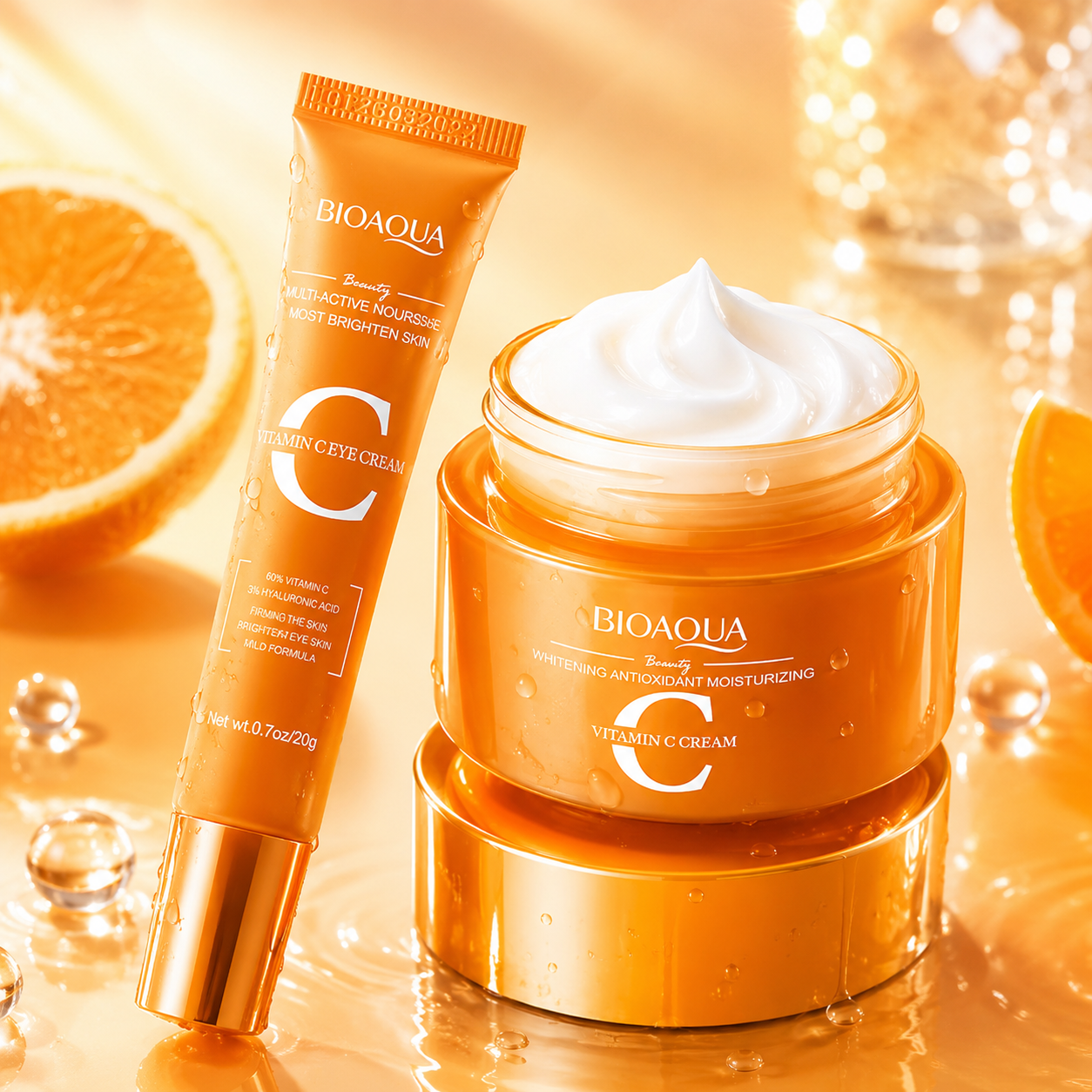 BIOAQUA Vitamin C Radiant Glow Duo (Face & Eye Cream)