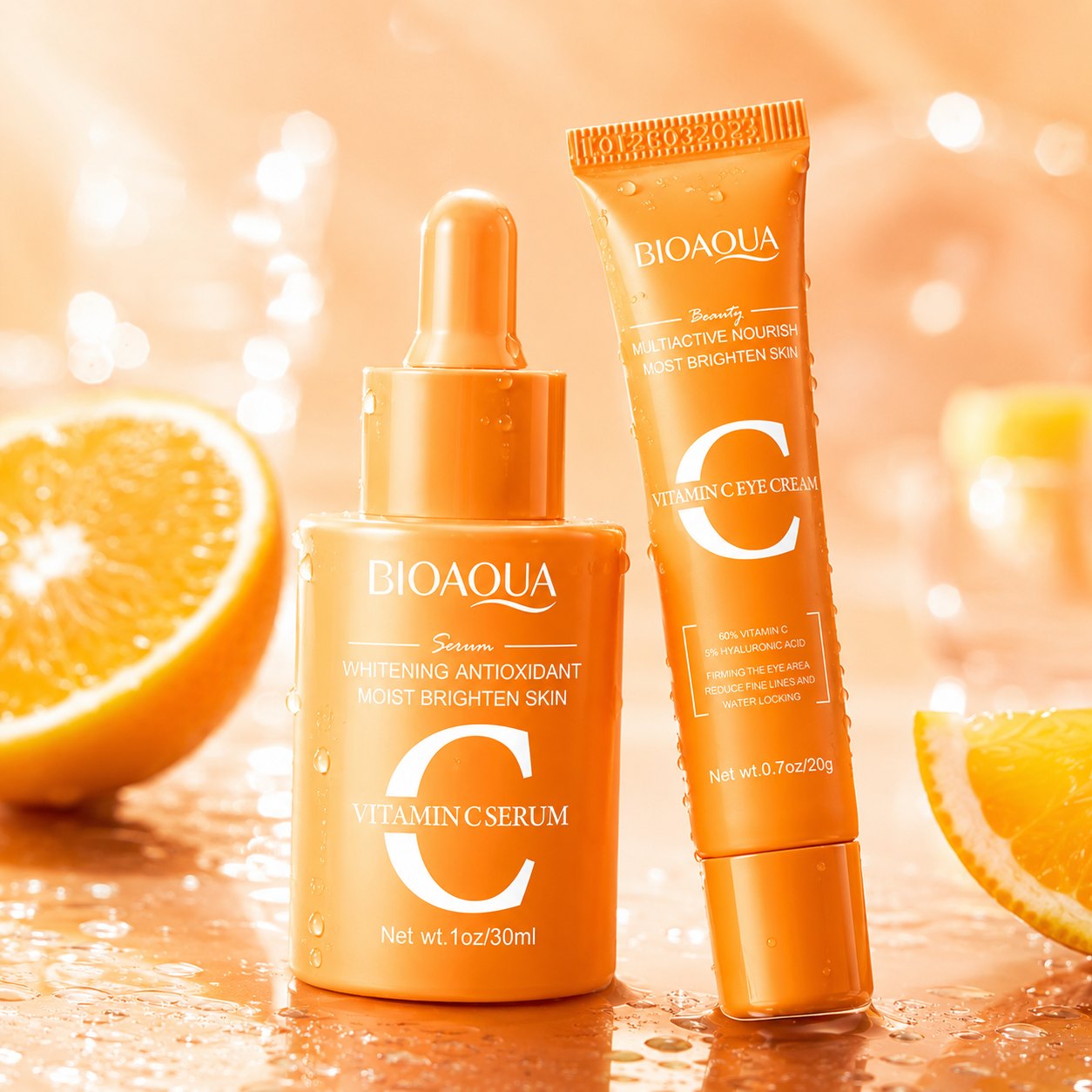 BIOAQUA Vitamin C Radiant Glow Duo (Serum & Eye Cream)