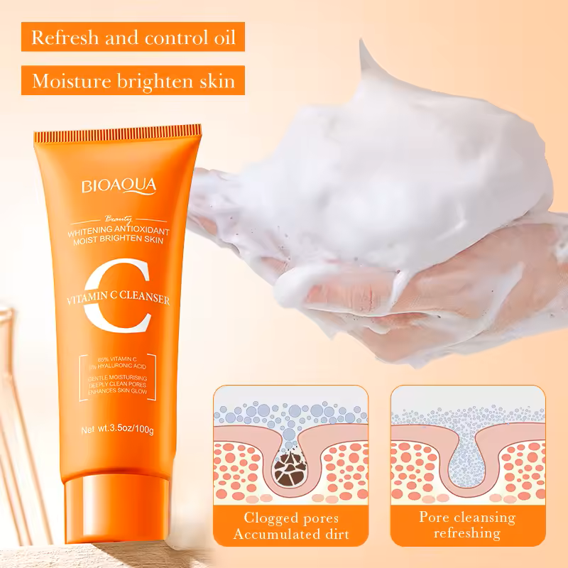 BIOAQUA Vitamin C Radiant Glow Foam Cleanser