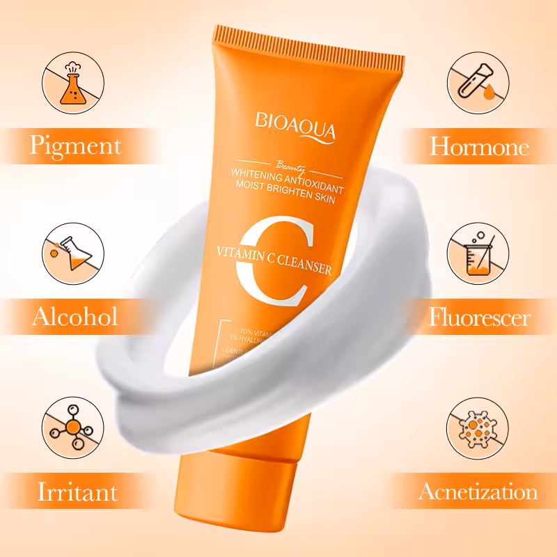BIOAQUA Vitamin C Radiant Glow Foam Cleanser