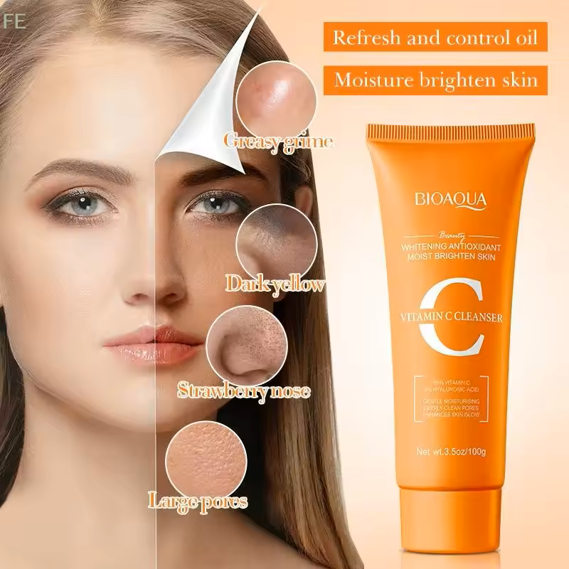 BIOAQUA Vitamin C Radiant Glow Foam Cleanser
