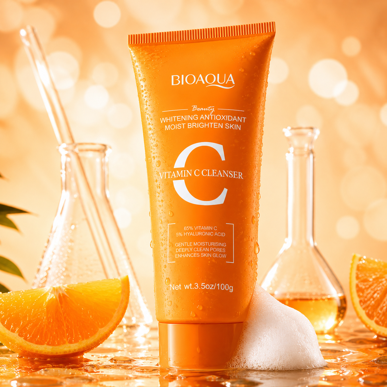 BIOAQUA Vitamin C Radiant Glow Foam Cleanser
