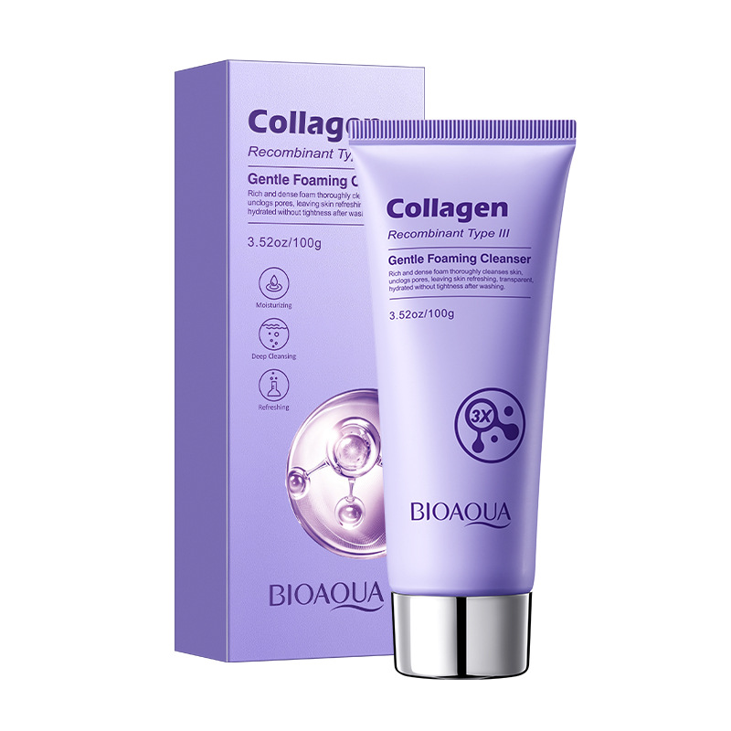 BIOAQUA Recombinant Type III Collagen Gentle Foam Cleanser