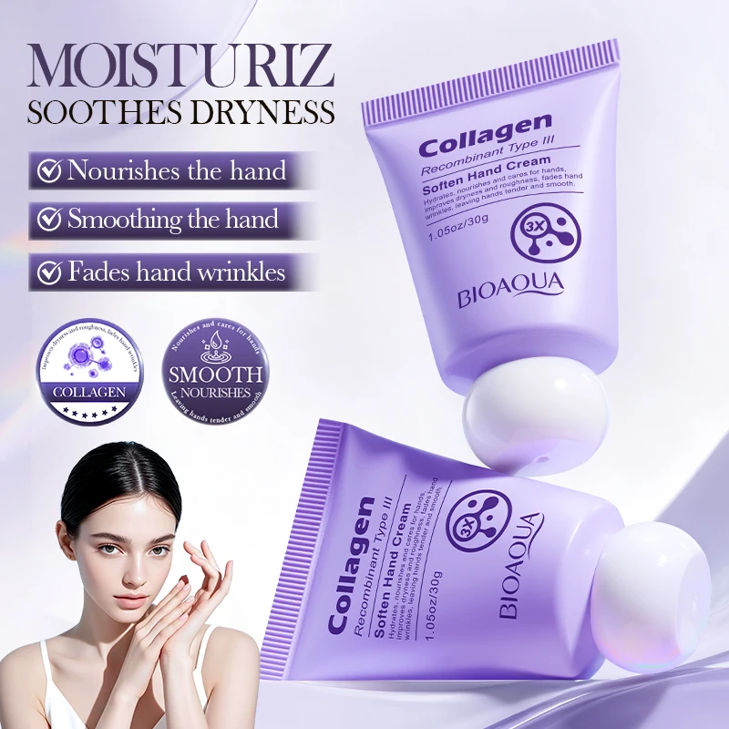 BIOAQUA Recombinant Type III Collagen Silky Renewal Hand Cream