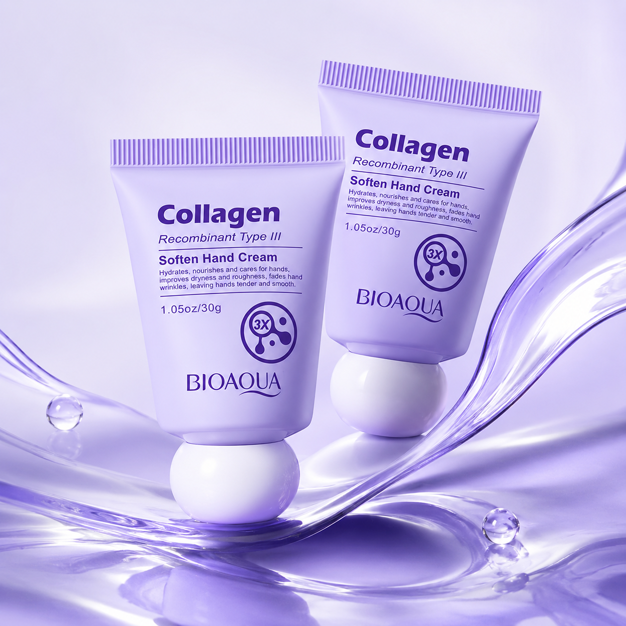 BIOAQUA Recombinant Type III Collagen Silky Renewal Hand Cream