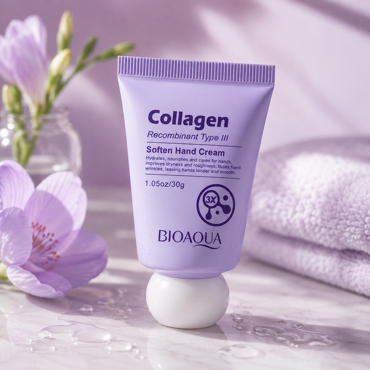 BIOAQUA Recombinant Type III Collagen Silky Renewal Hand Cream