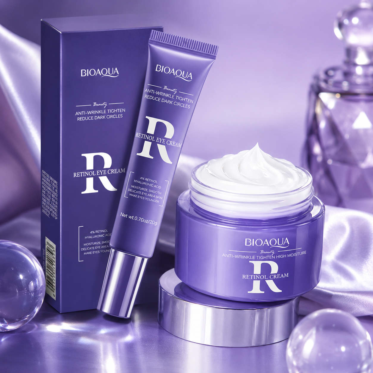 BIOAQUA Retinol Skin Renewal Duo (Face & Eye Cream)