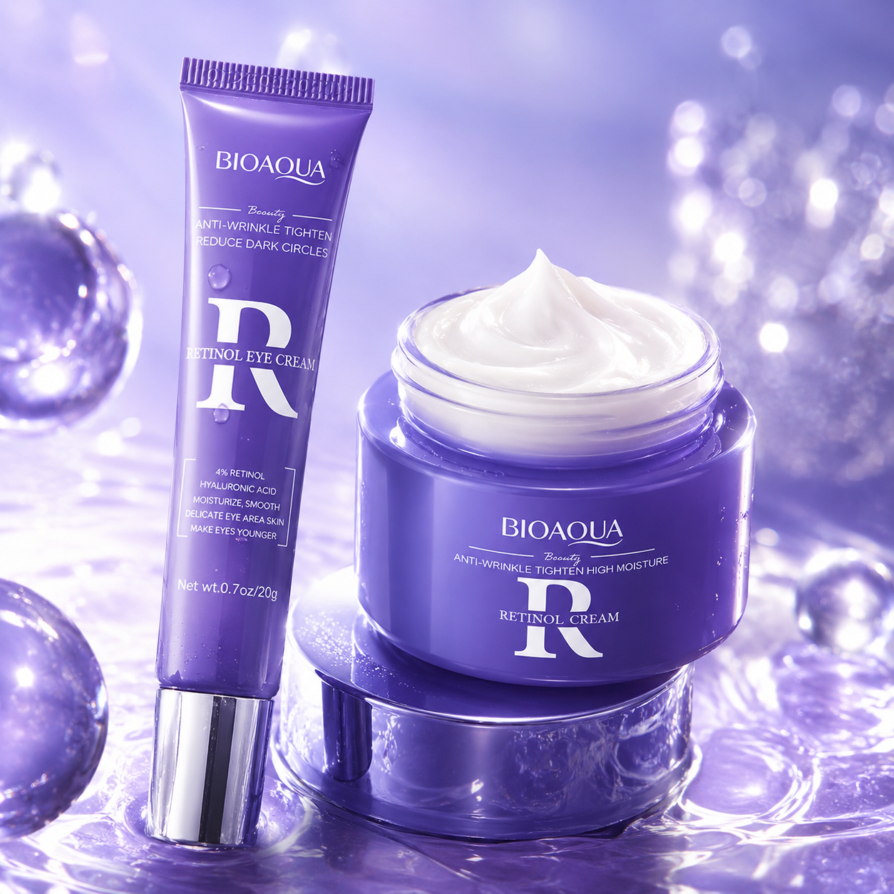 BIOAQUA Retinol Skin Renewal Duo (Face & Eye Cream)