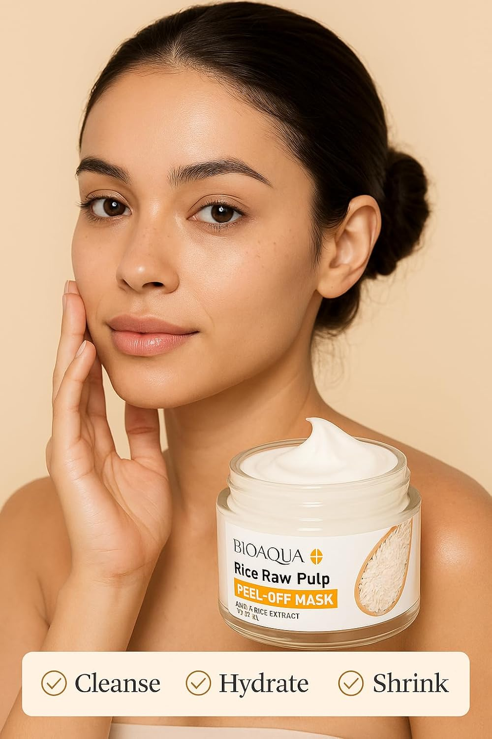 BIOAQUA Rice Raw Pulp Daily Glow Peel-Off Face Mask