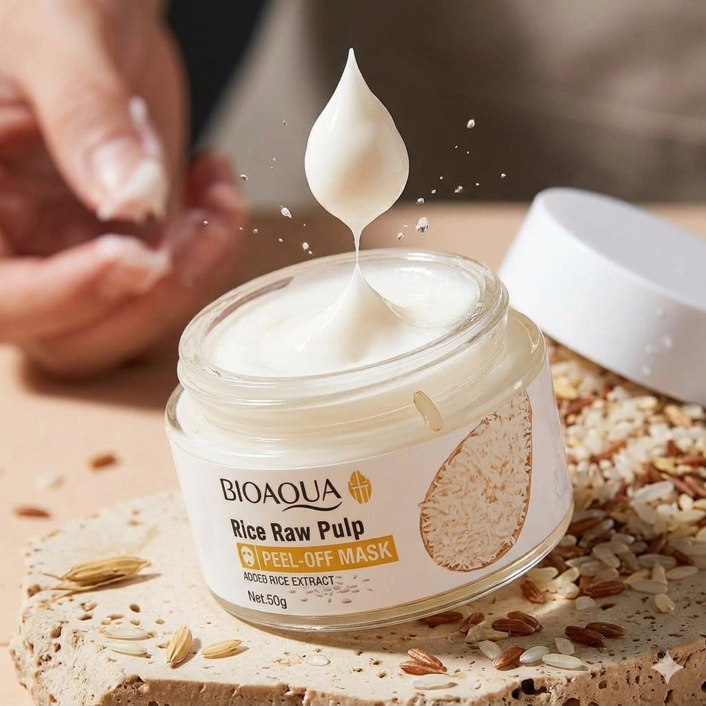 BIOAQUA Rice Raw Pulp Daily Glow Peel-Off Face Mask