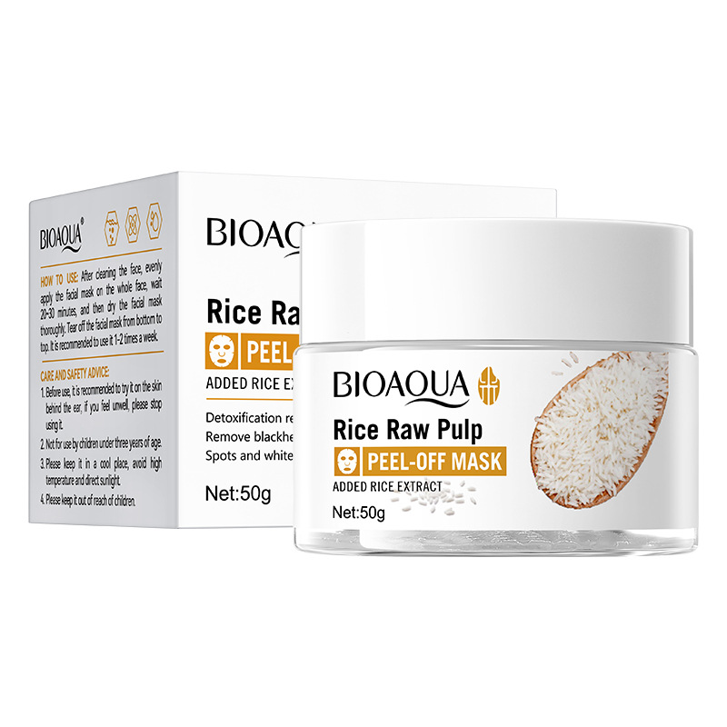 BIOAQUA Rice Raw Pulp Daily Glow Peel-Off Face Mask