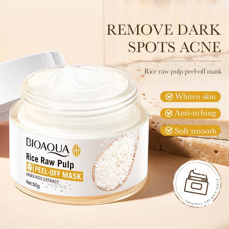 BIOAQUA Rice Raw Pulp Daily Glow Peel-Off Face Mask