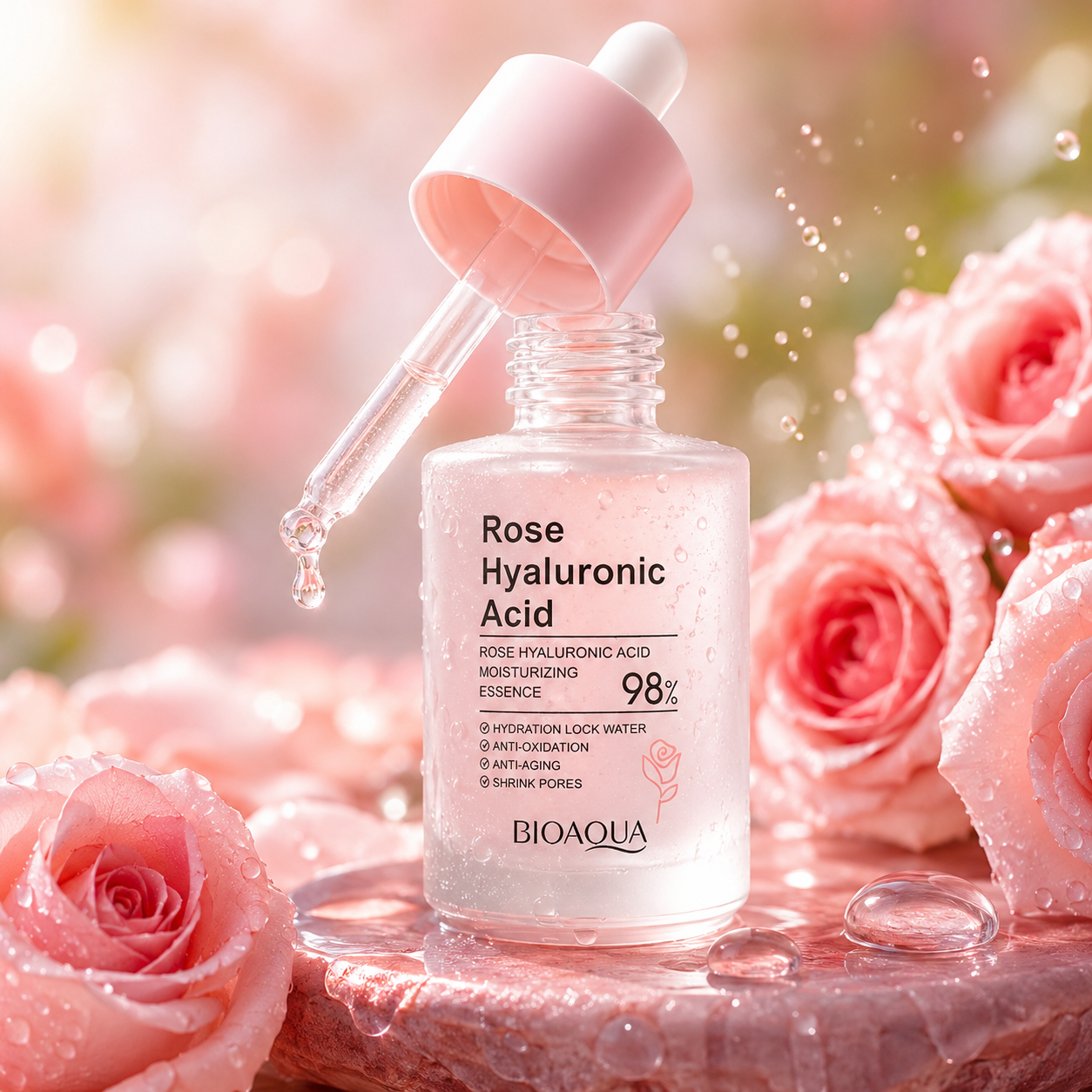 BIOAQUA Rose Hyaluronic Acid Daily Hydrating Essence
