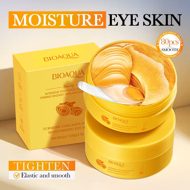BIOAQUA Turmeric Collagen Hydra Glow Eye Masks