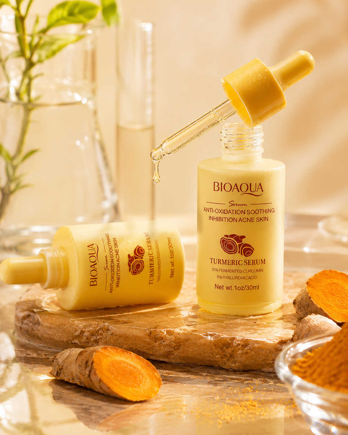 BIOAQUA Turmeric Antioxidant Anti-Aging Hydra Glow Serum