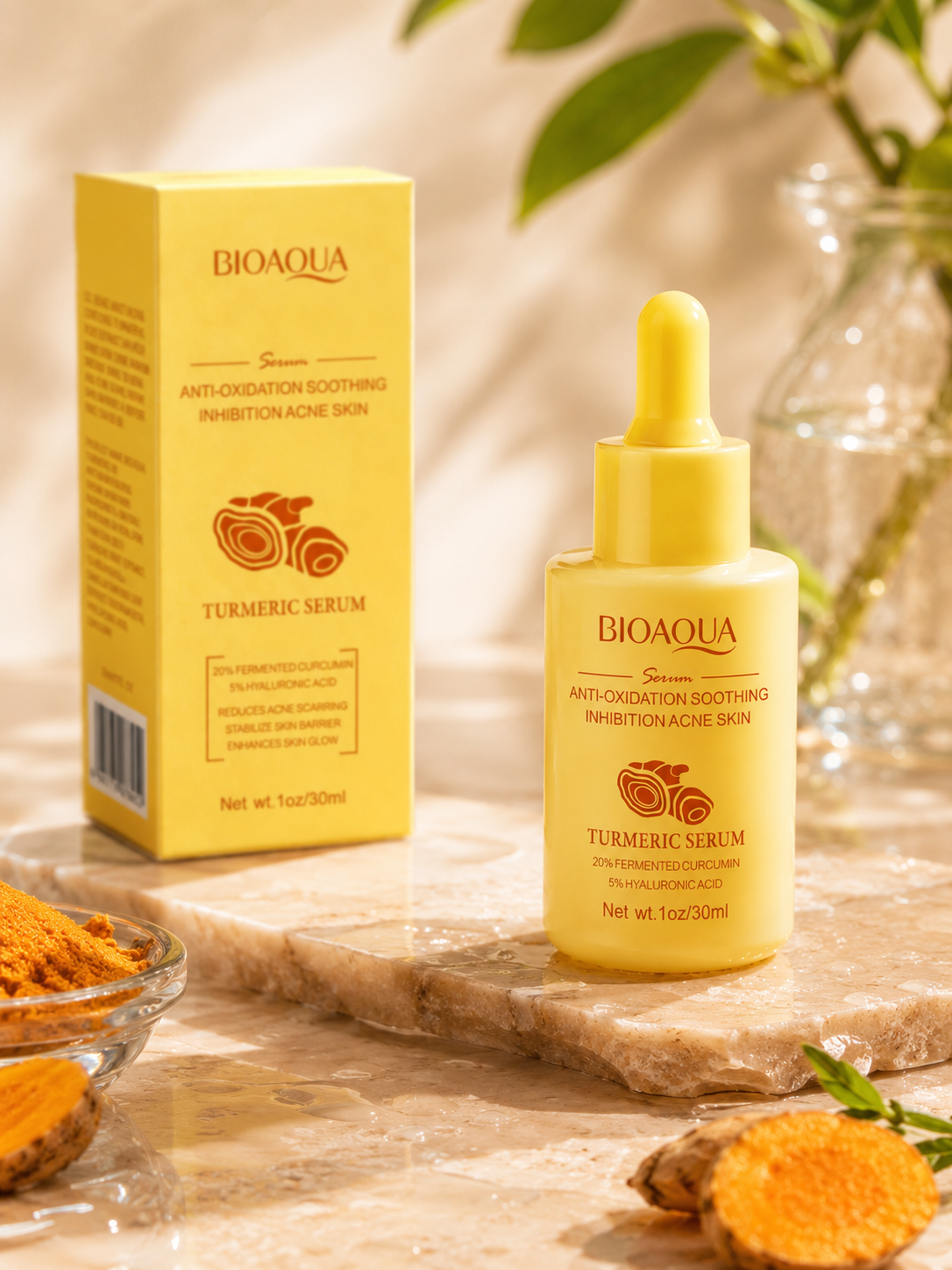 BIOAQUA Turmeric Antioxidant Anti-Aging Hydra Glow Serum